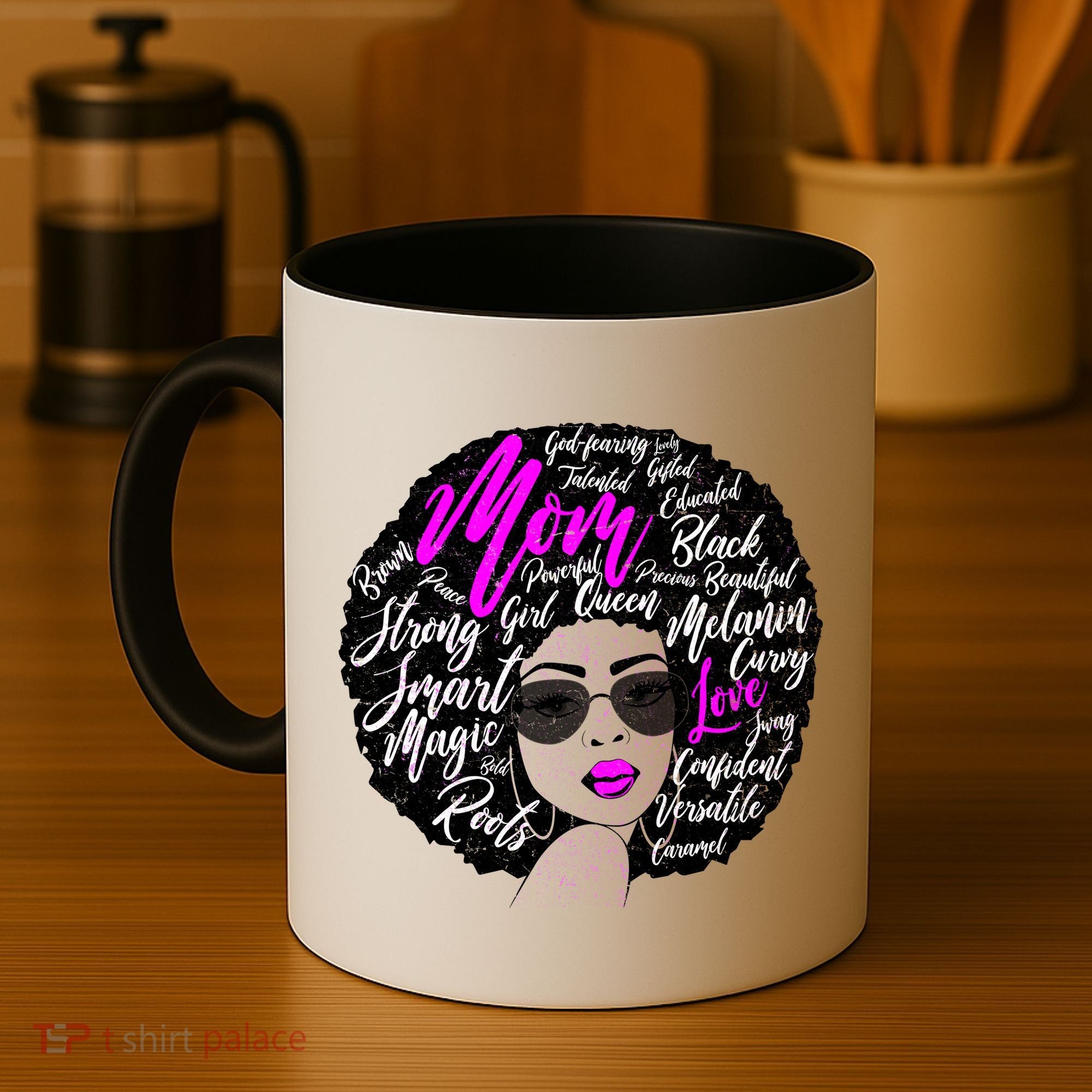Afro Mom Strong Roots Coffee Mug
