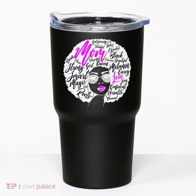 Afro Mom Strong Roots Tumbler