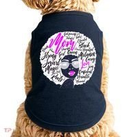 Afro Mom Strong Roots Doggie Tank thumb 0