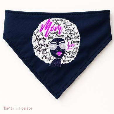 Afro Mom Strong Roots USA-Made Doggie Bandana