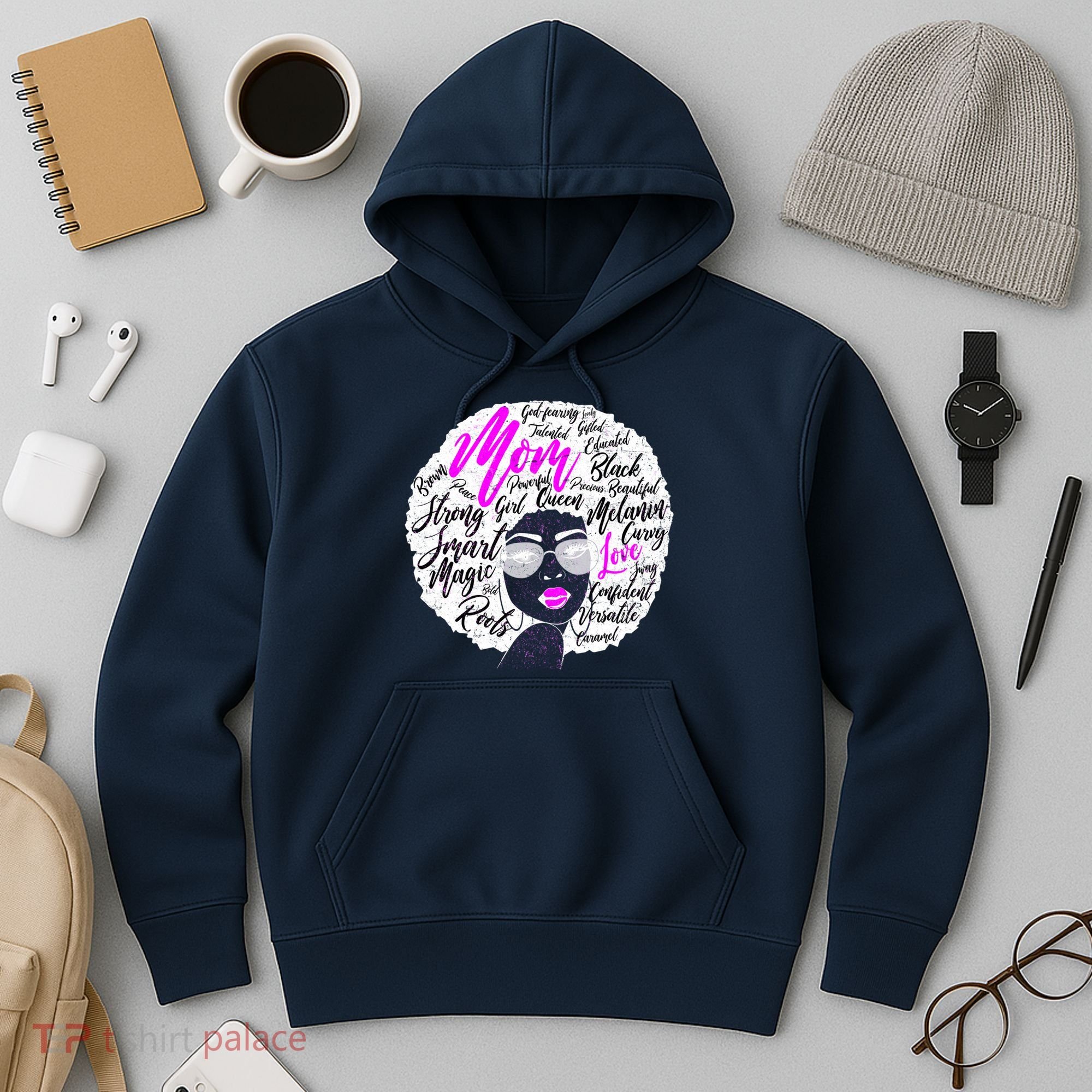 Afro Mom Strong Roots Hoodie