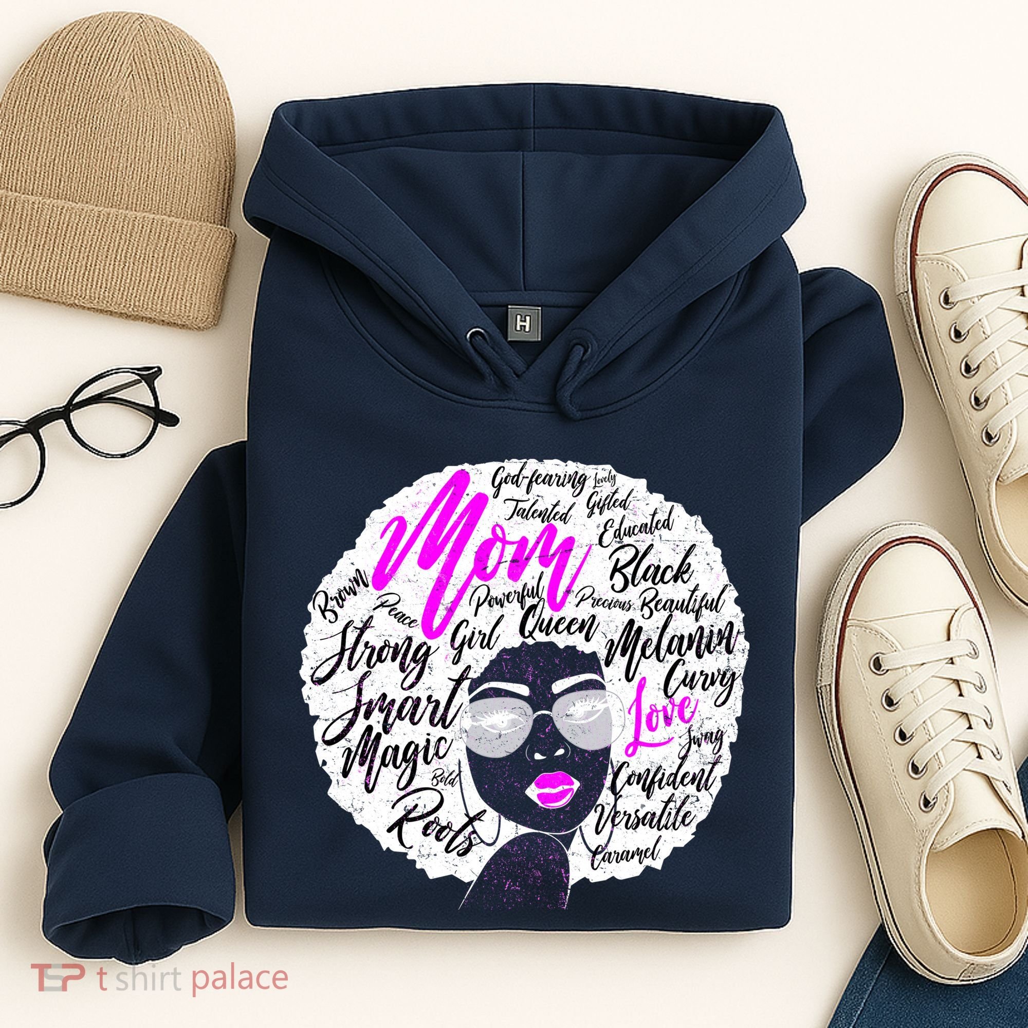 Afro Mom Strong Roots Hoodie