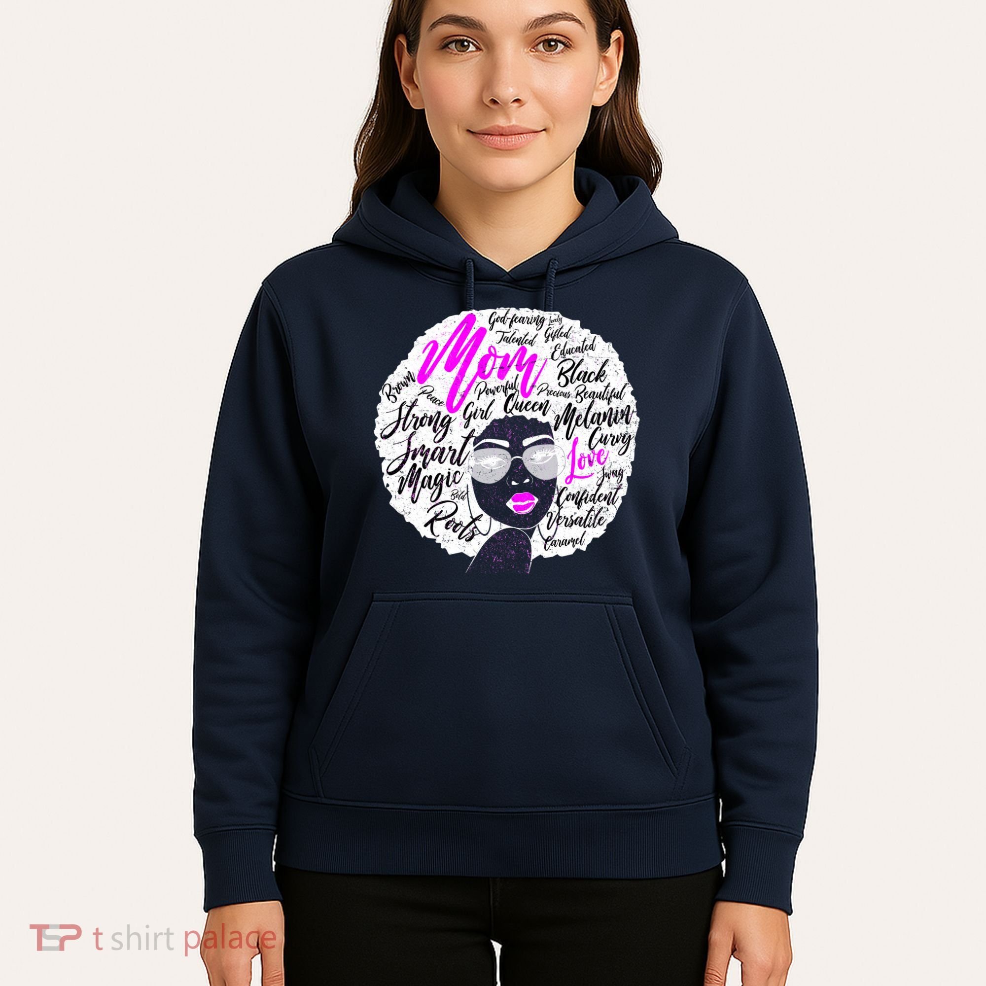 Afro Mom Strong Roots Hoodie