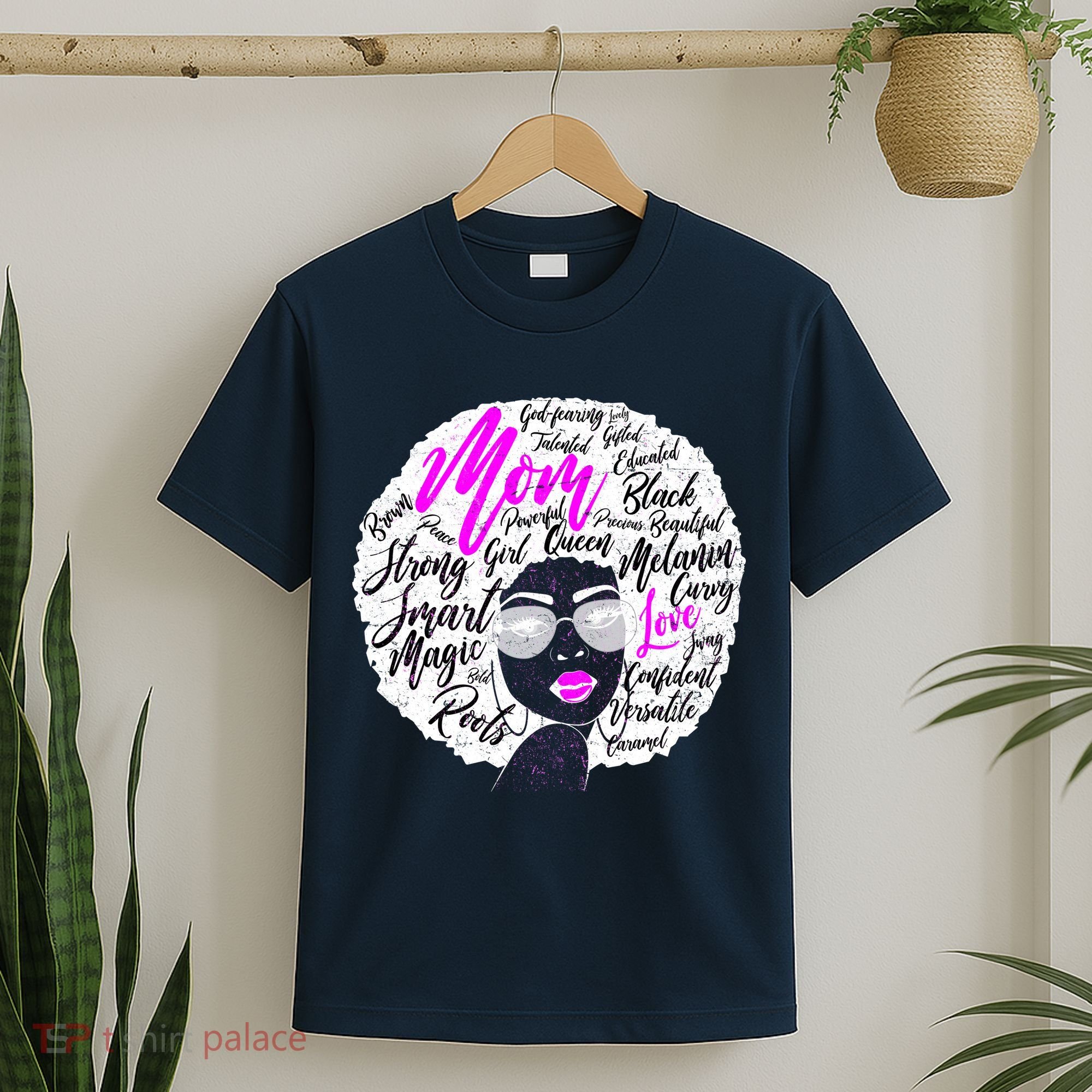 Afro Mom Strong Roots T-Shirt
