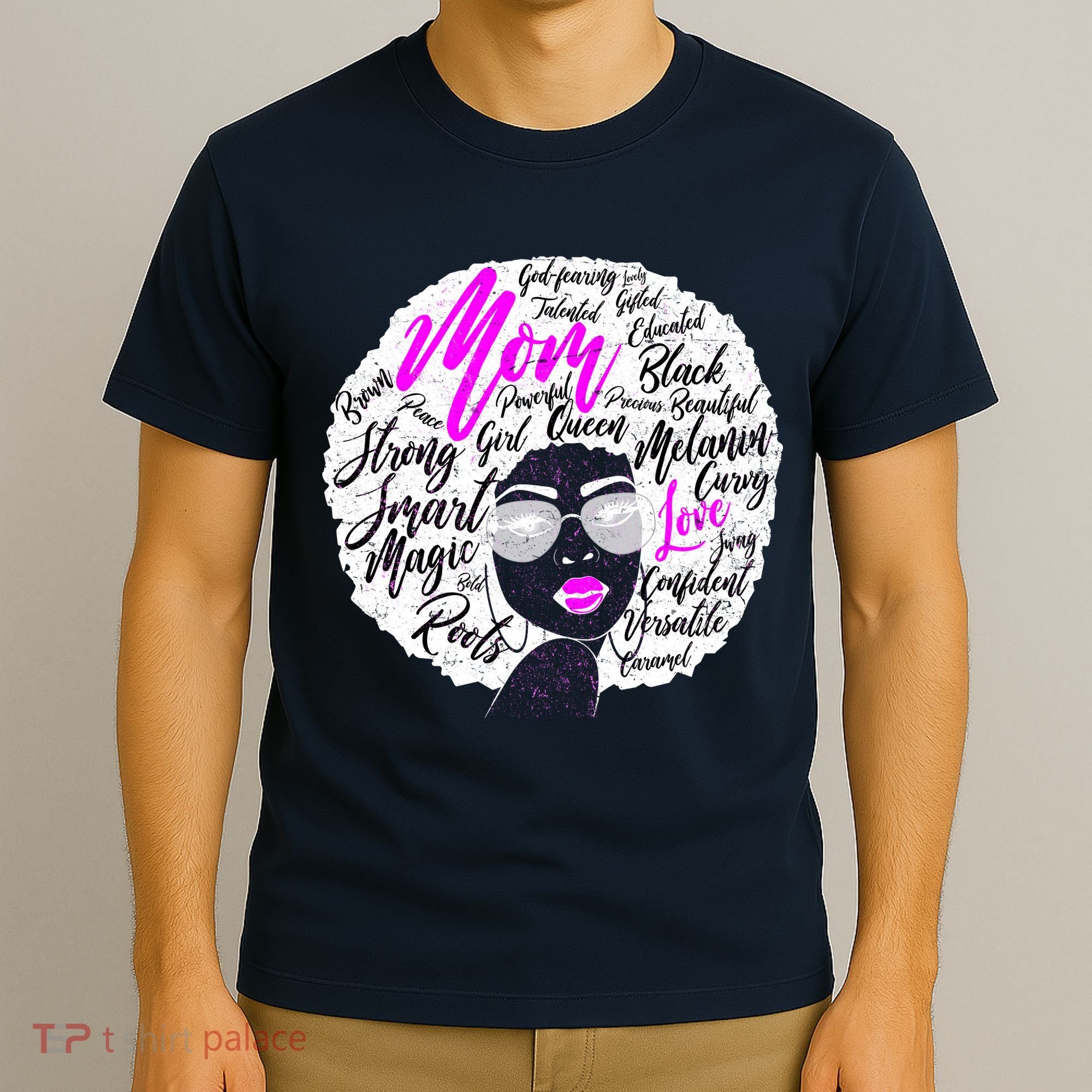 Afro Mom Strong Roots T-Shirt