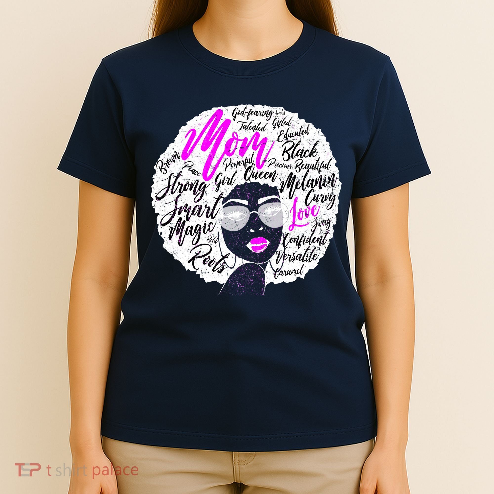 Afro Mom Strong Roots T-Shirt