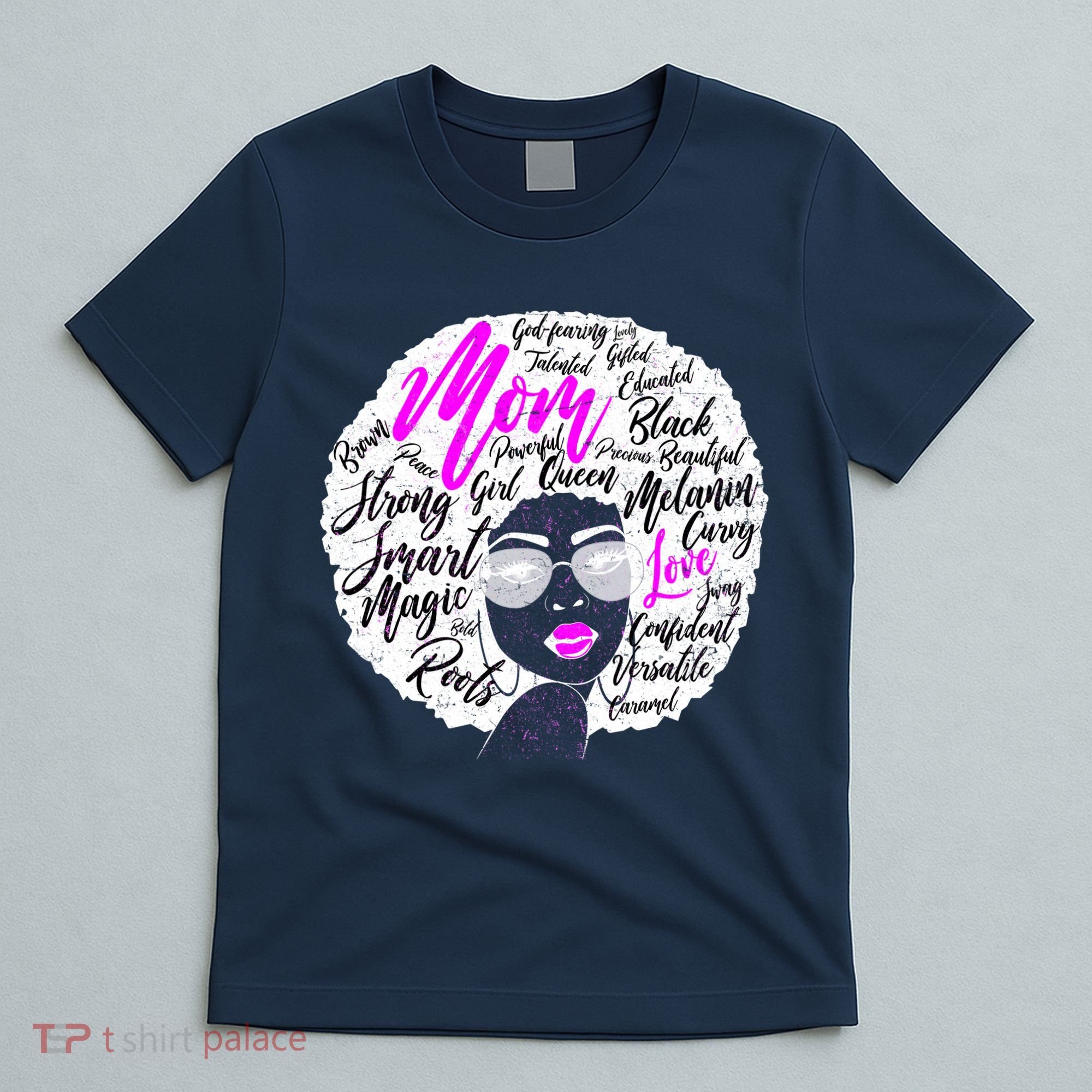 Afro Mom Strong Roots T-Shirt