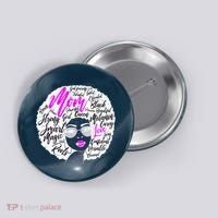 Afro Mom Strong Roots Button thumb 0