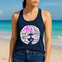 Afro Mom Strong Roots Women's Tank Top thumb 2
