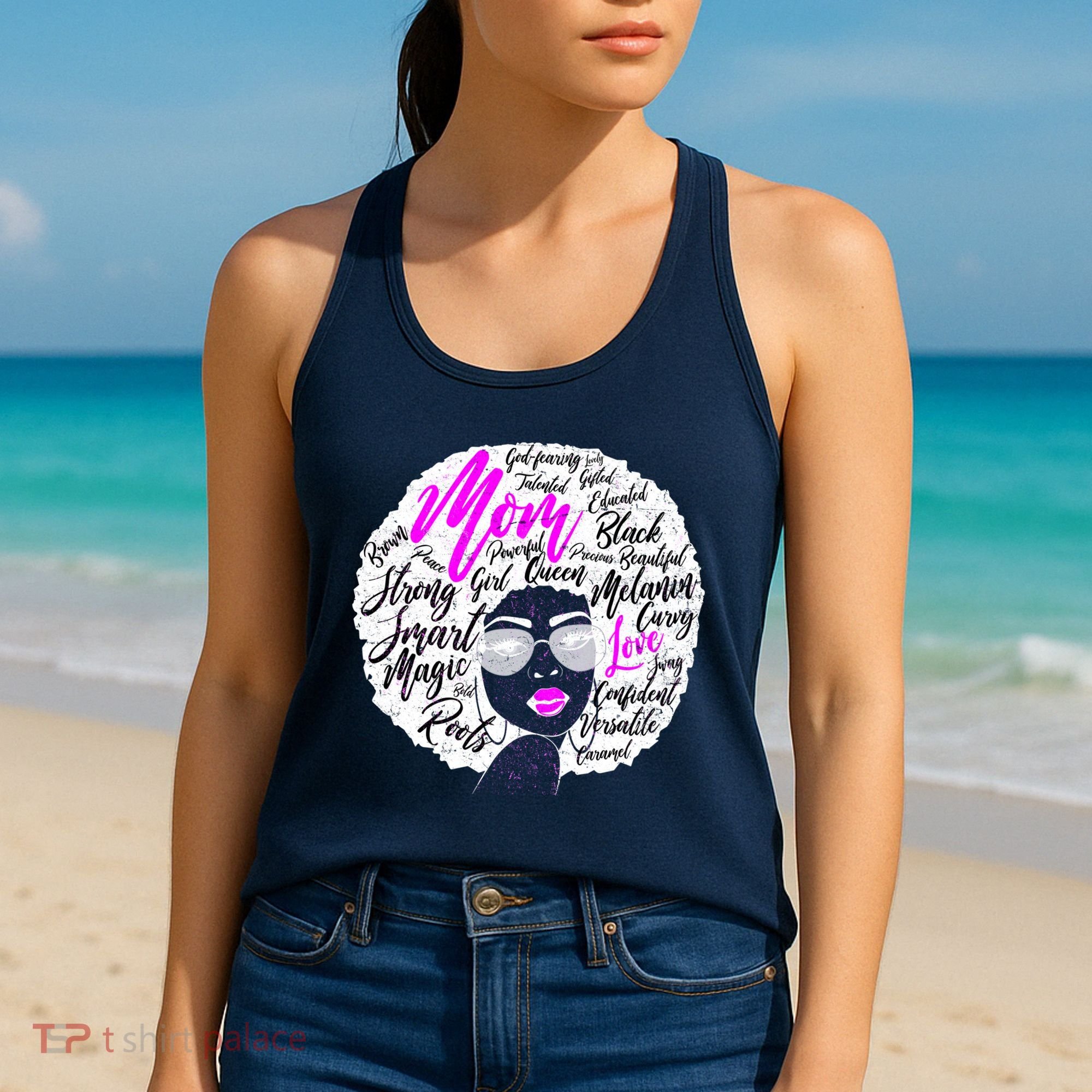 Afro Mom Strong Roots Women's Tank Top