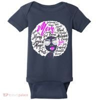 Afro Mom Strong Roots Baby Bodysuit thumb 0