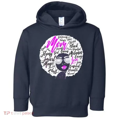 Afro Mom Strong Roots Toddler Hoodie