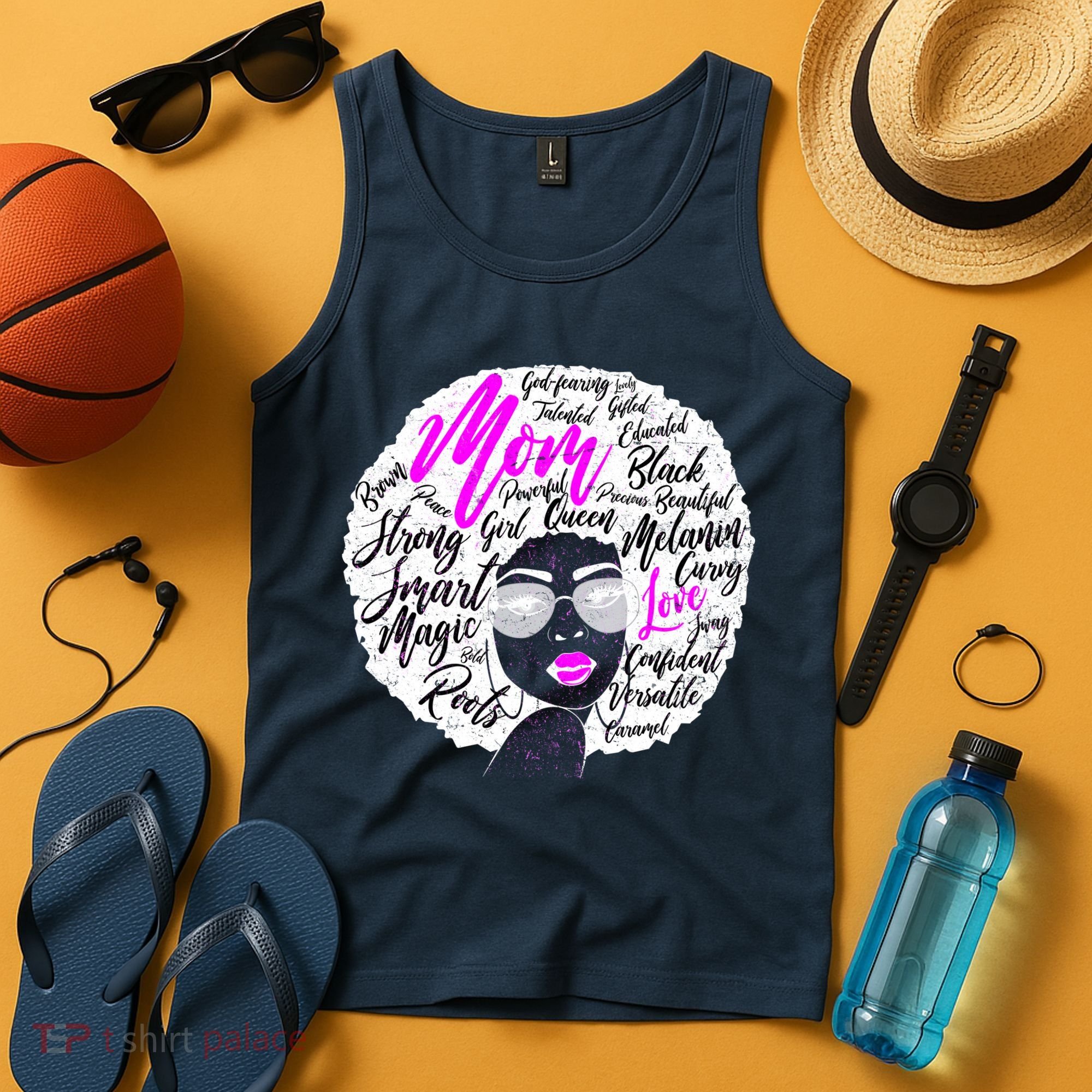 Afro Mom Strong Roots Tank Top