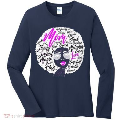 Afro Mom Strong Roots Women's Long Sleeve Shirt