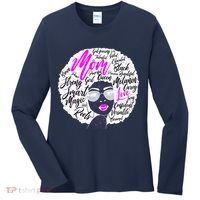 Afro Mom Strong Roots Women's Long Sleeve Shirt thumb 0