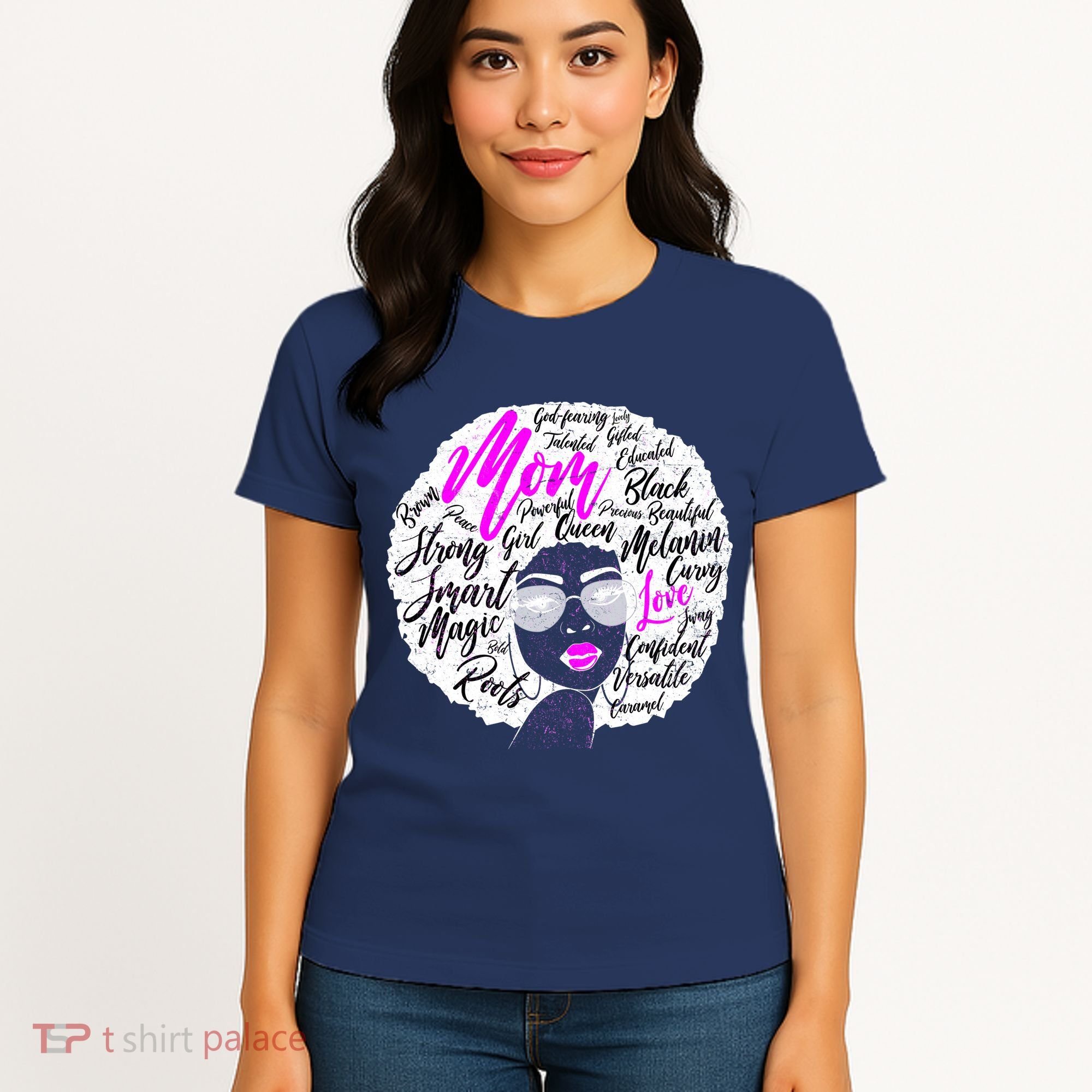 Afro Mom Strong Roots Women's T-Shirt