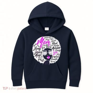 Afro Mom Strong Roots Kids Hoodie