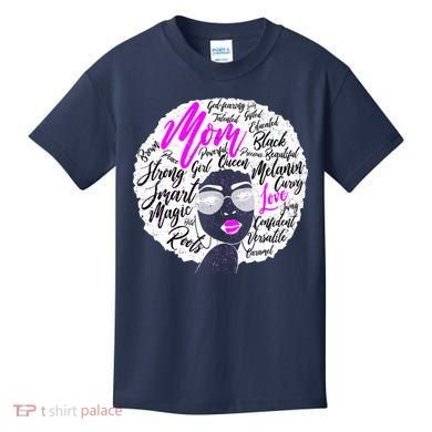 Afro Mom Strong Roots Kids T-Shirt