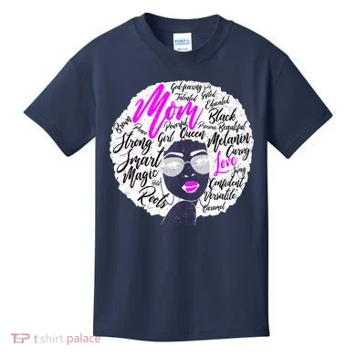 Afro Mom Strong Roots Kids T-Shirt