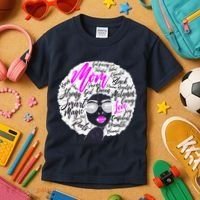 Afro Mom Strong Roots Kids T-Shirt thumb 3
