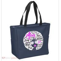 Afro Mom Strong Roots Tote Bag thumb 2