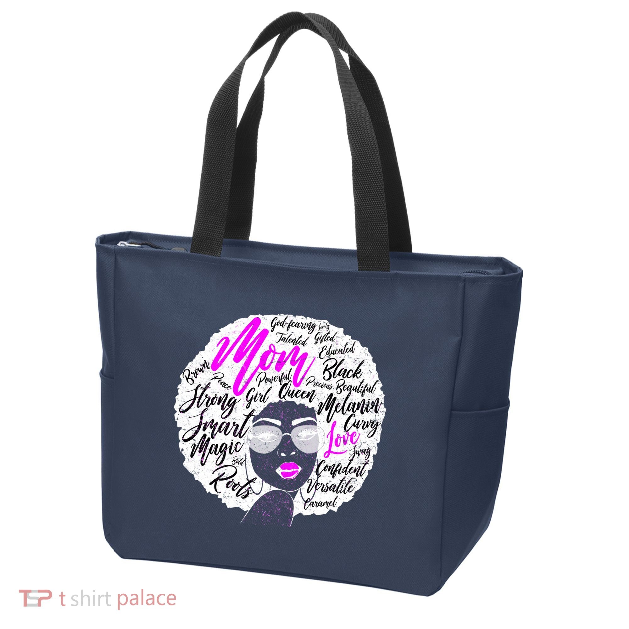 Afro Mom Strong Roots Tote Bag