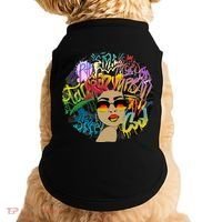Afro Proud Black Woman Dashiki Melanin Doggie Tank thumb 0