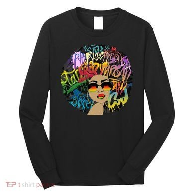 Afro Proud Black Woman Dashiki Melanin Long Sleeve Shirt