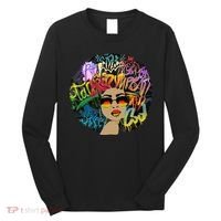 Afro Proud Black Woman Dashiki Melanin Long Sleeve Shirt thumb 0