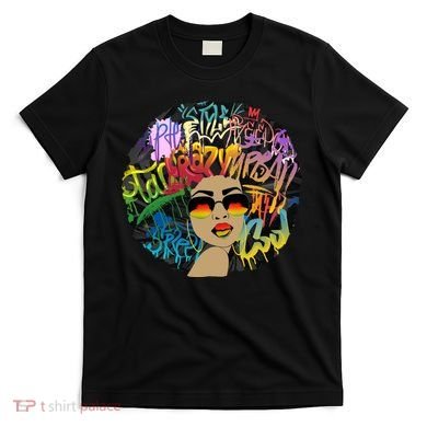 Afro Proud Black Woman Dashiki Melanin T-Shirt