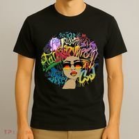 Afro Proud Black Woman Dashiki Melanin T-Shirt thumb 3