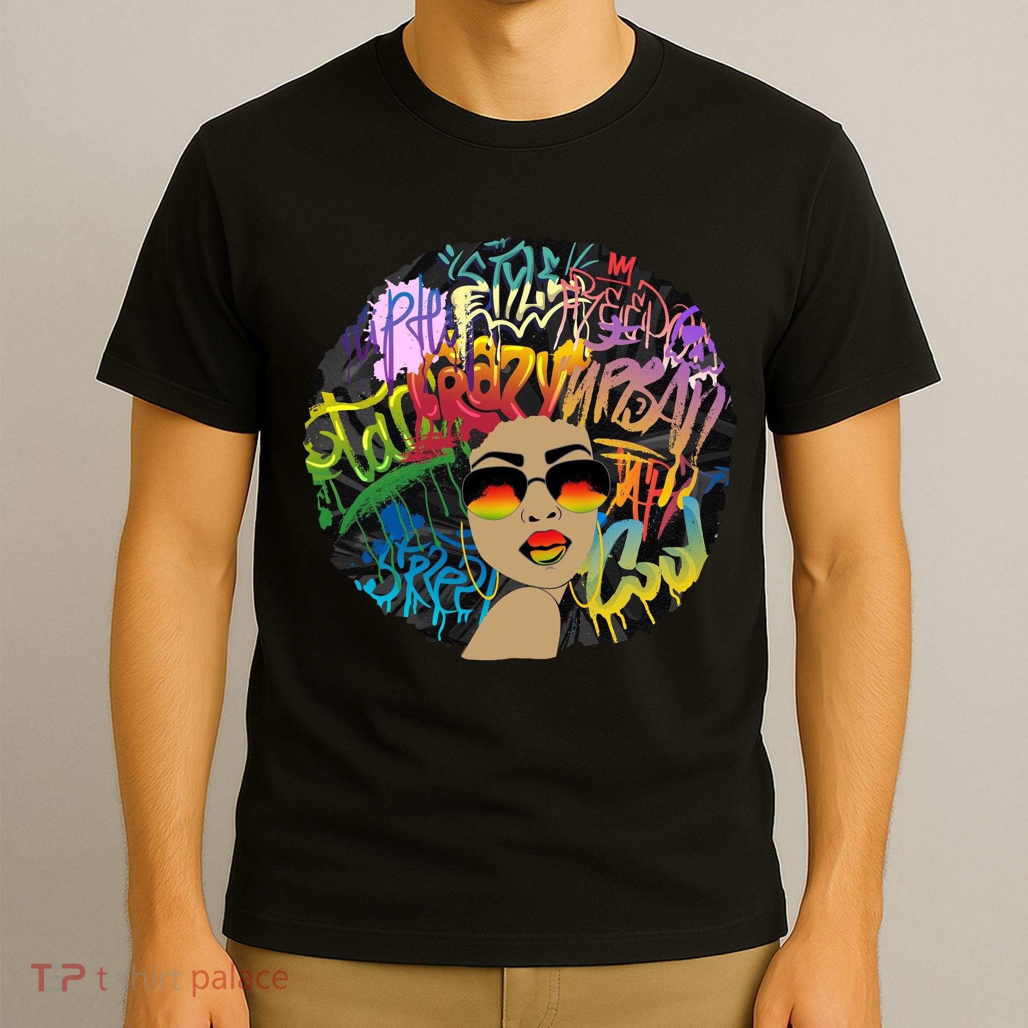 Afro Proud Black Woman Dashiki Melanin T-Shirt