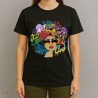 Afro Proud Black Woman Dashiki Melanin T-Shirt thumb 4