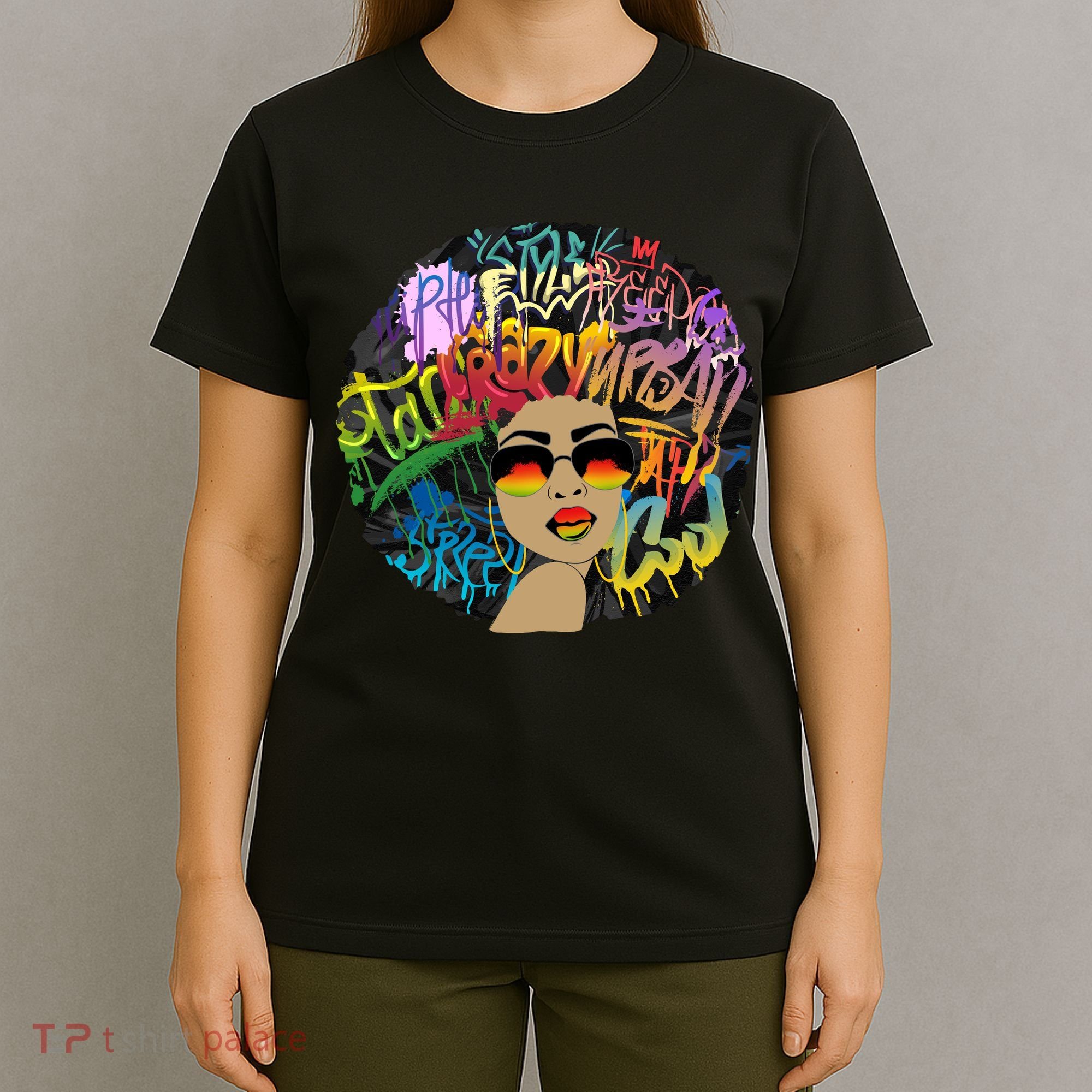 Afro Proud Black Woman Dashiki Melanin T-Shirt