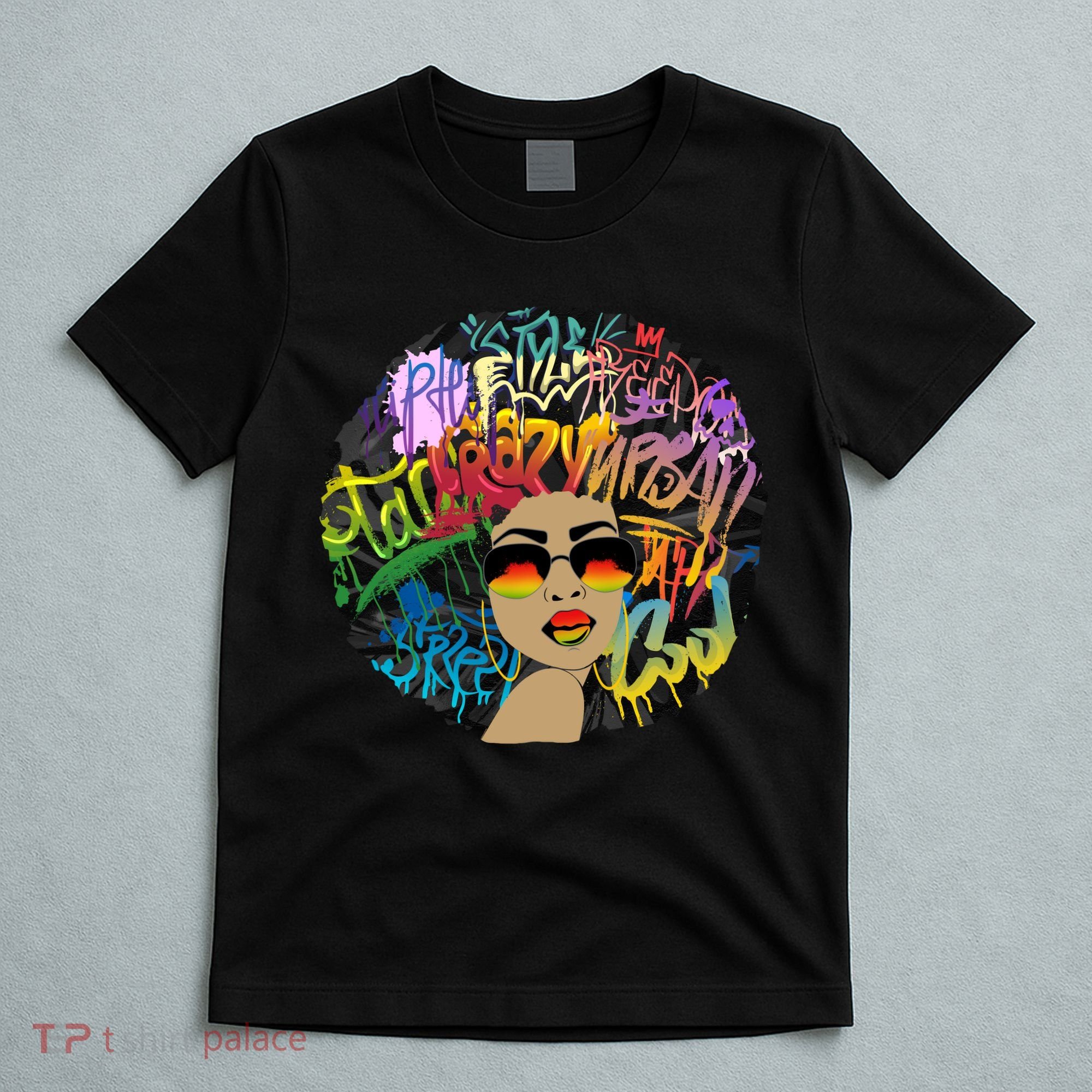 Afro Proud Black Woman Dashiki Melanin T-Shirt
