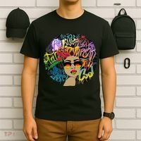 Afro Proud Black Woman Dashiki Melanin T-Shirt thumb 6