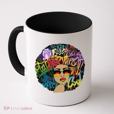 Afro Proud Black Woman Dashiki Melanin Coffee Mug