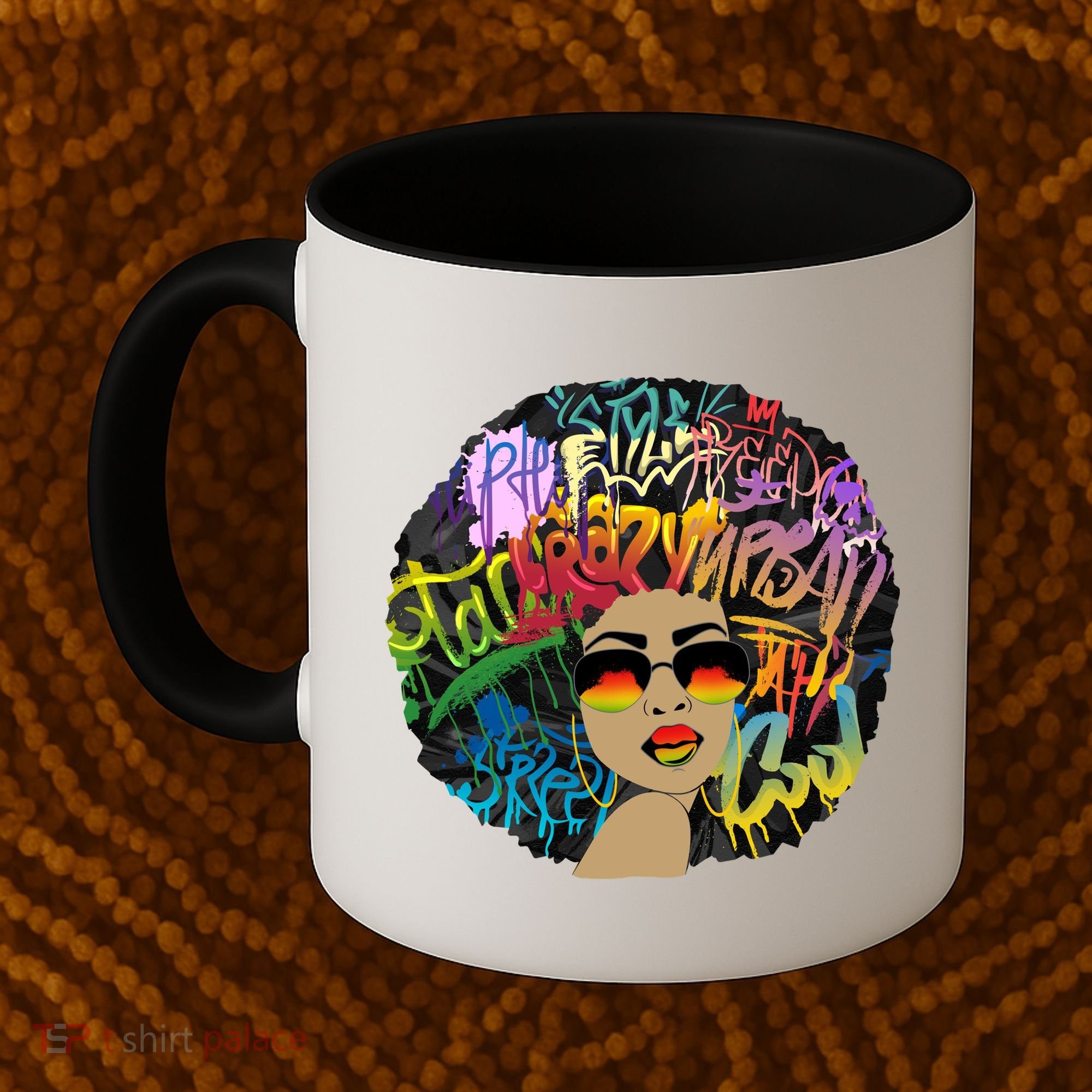 Afro Proud Black Woman Dashiki Melanin Coffee Mug