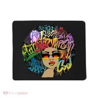 Afro Proud Black Woman Dashiki Melanin Mousepad thumb 0