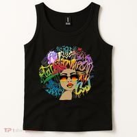 Afro Proud Black Woman Dashiki Melanin Tank Top thumb 2