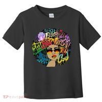 Afro Proud Black Woman Dashiki Melanin Toddler T-Shirt thumb 0