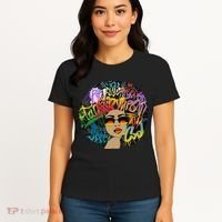 Afro Proud Black Woman Dashiki Melanin Women's T-Shirt thumb 4