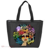 Afro Proud Black Woman Dashiki Melanin Tote Bag thumb 0