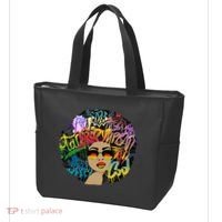 Afro Proud Black Woman Dashiki Melanin Tote Bag thumb 3