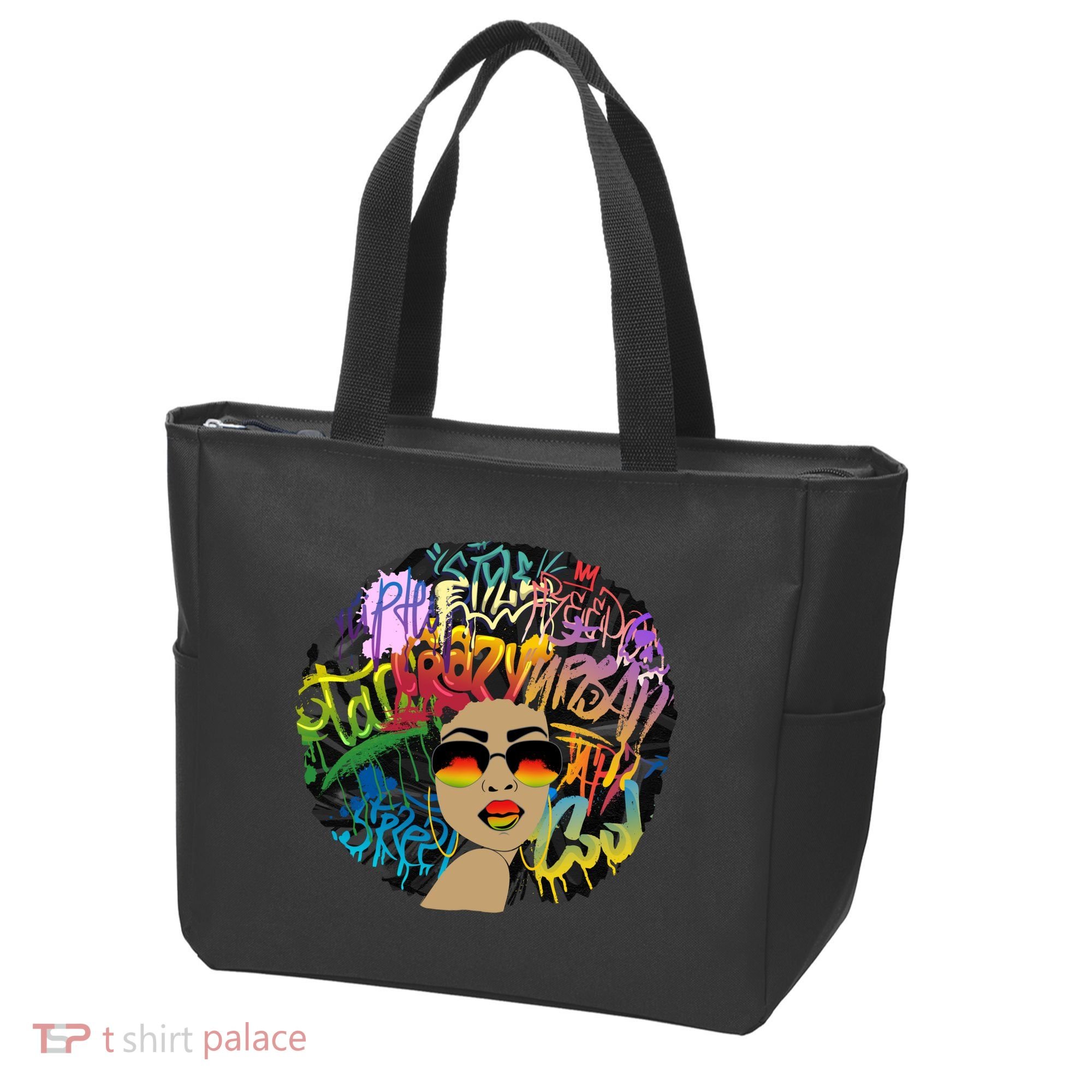 Afro Proud Black Woman Dashiki Melanin Tote Bag