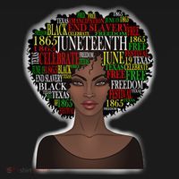 Afro word art Doggie Tank thumb 4