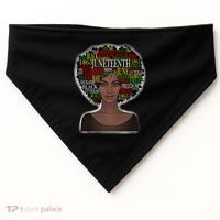 Afro word art USA-Made Doggie Bandana thumb 0