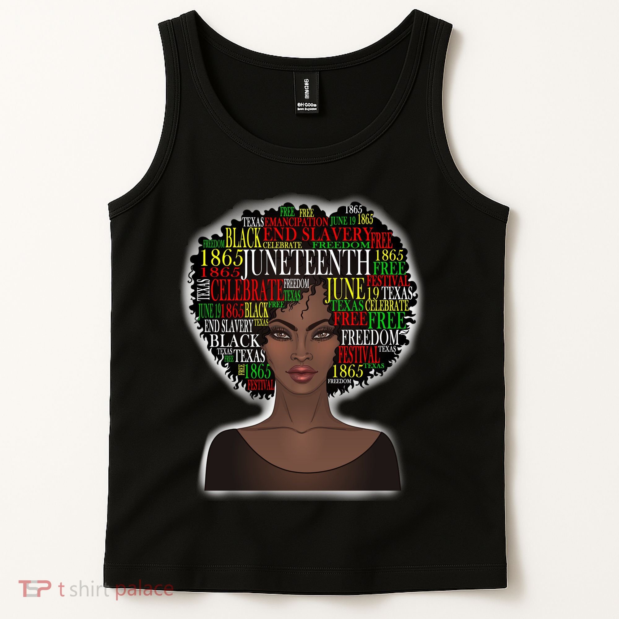 Afro word art Tank Top
