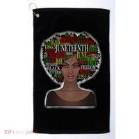 Afro word art Golf Towel thumb 0