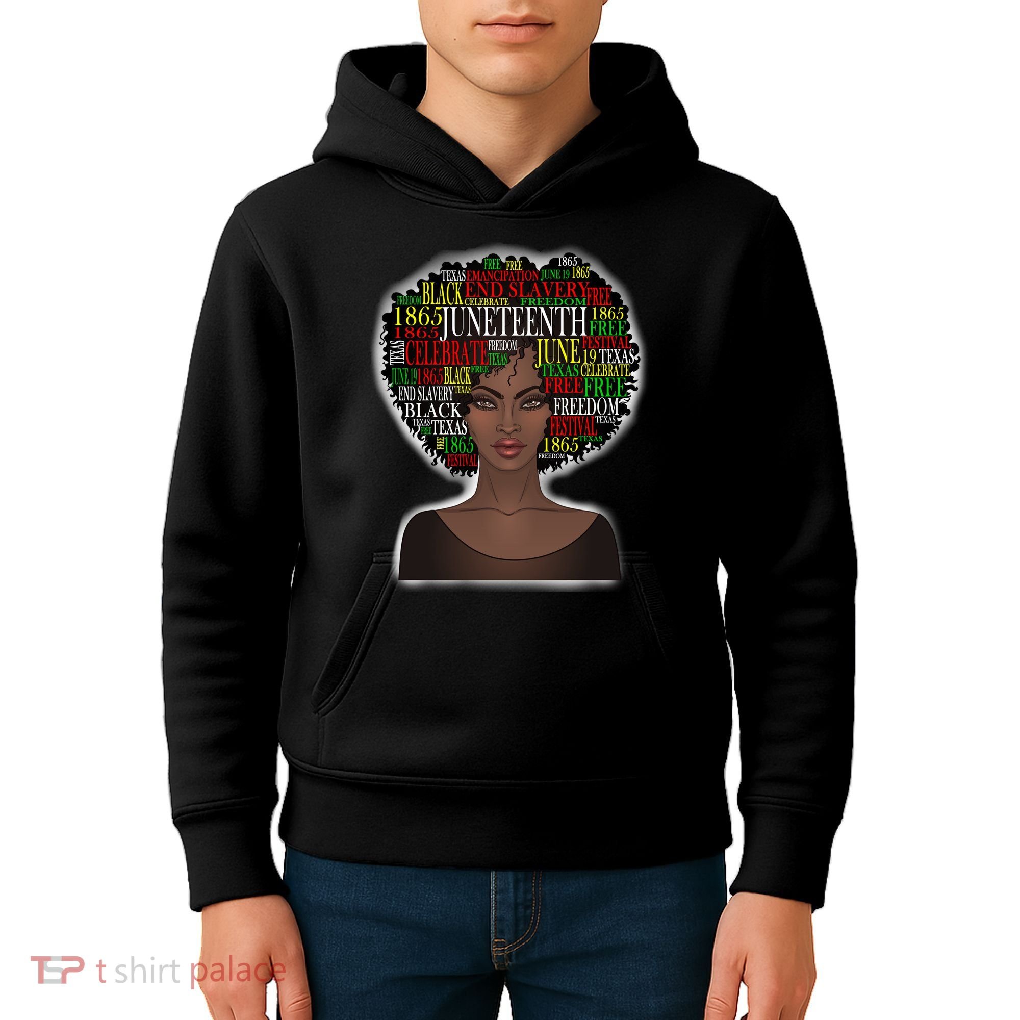 Afro word art Kids Hoodie